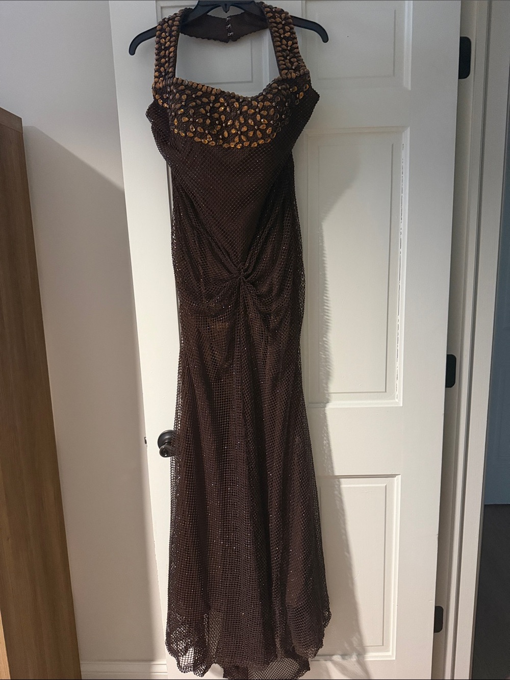BNNW Brown halter gown